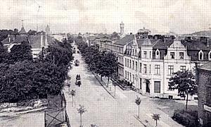 Arnswalde -- Bahnhofstra&szlig;e um 1905