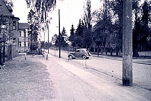 Dobiegniew -- Stra&szlig;e nach Wutzig um 1955