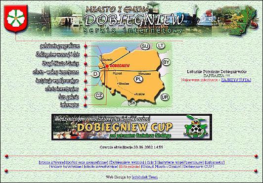 Dobiegniew -- Homepage 2002