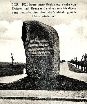 Bei Alt-Beelitz -- Erinnerungsstein von 1929