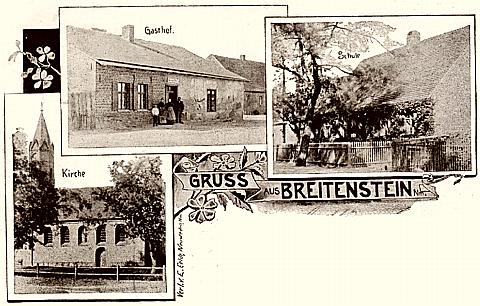 Breitenstein/Nm -- Gru&szlig;karte mit 3 Dorfansichten