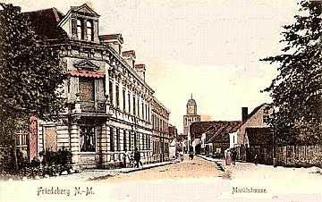 Friedeberg/Nm -- Marktstra&szlig;e um 1900