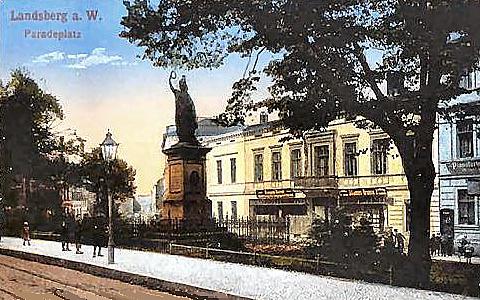 Landsberg/Warthe -- Am Paradeplatz um 1900
