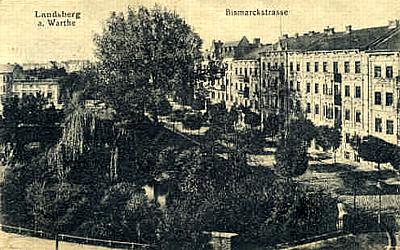 Landsberg/Warthe -- Bismarckstra&szlig;e um 1915