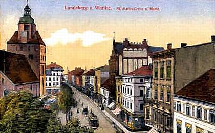 Landsberg/Warthe -- Blick in die Richtstra&szlig;e