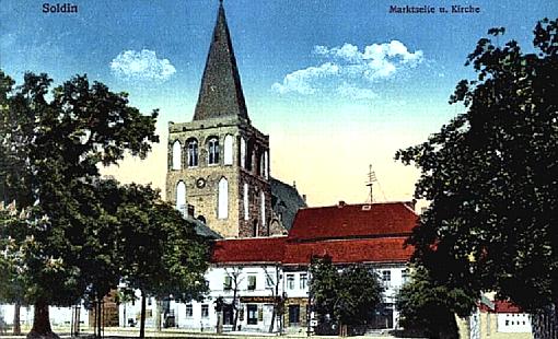 Soldin/Nm -- Marktplatz mit Kirche