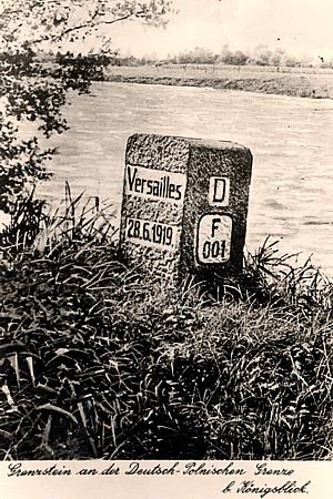 Pommern -- Grenzstein bei K&ouml;nigsblick 1919