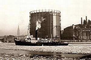 Stettin/Pm -- Am Gaswerk