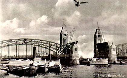 Stettin/Pm -- Hansabr&uuml;cke vor 1945