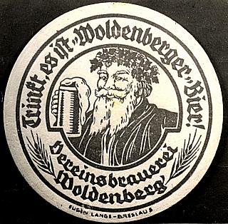 Woldenberg -- Bierdeckel der Vereinsbrauerei