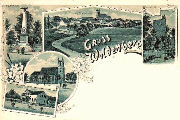 Woldenberg/Nm -- Gru&szlig;karte von um 1895