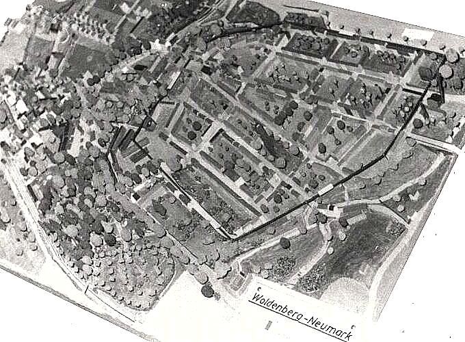 Modell von Woldenberg/Nm. -- S&uuml;dostansicht