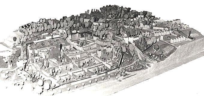 Modell von Woldenberg/Nm. -- Nordostansicht