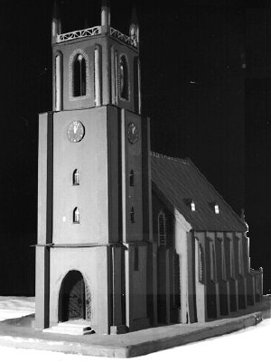 Gro&szlig;es Modell der Woldenberger Marienkirche