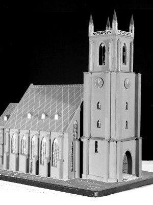Gro&szlig;es Modell der Woldenberger Marienkirche