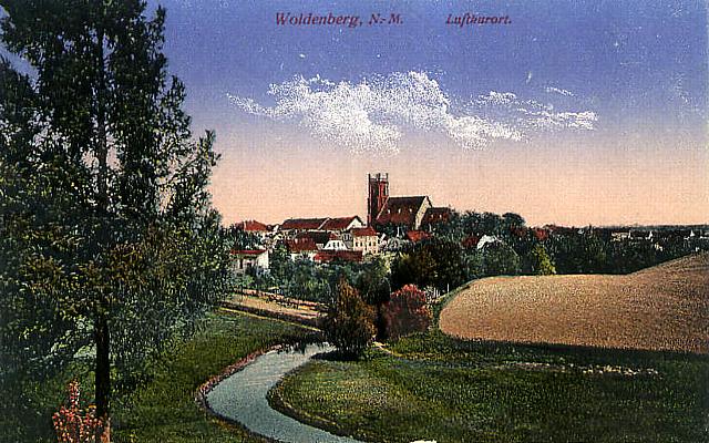 Woldenberg -- S&uuml;dost-Ansicht um 1920