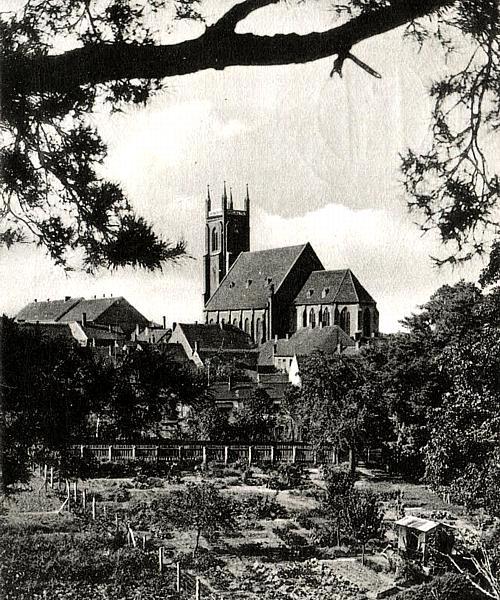 Woldenberg/Neumark -- Blick vom Eberberg auf die Stadt um 1925