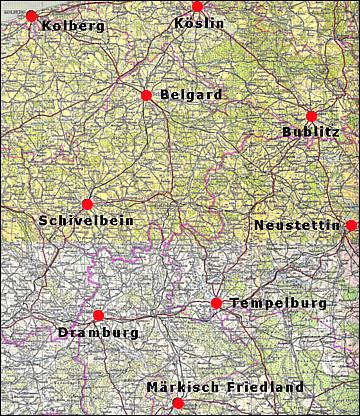 Hinterpommern um 1937