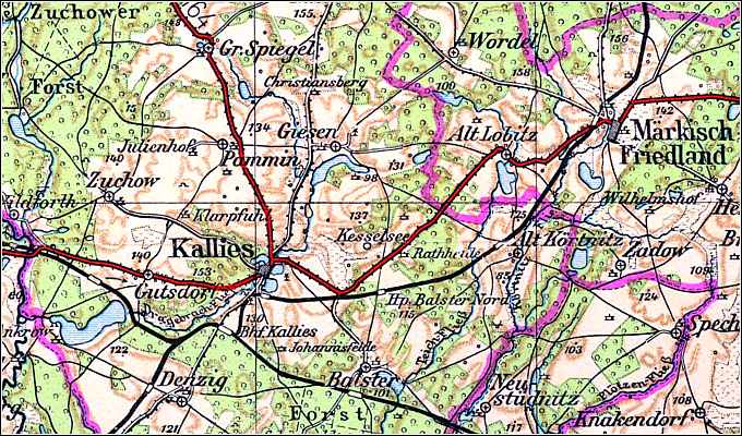 Pommern -- Umgebung von Kallies