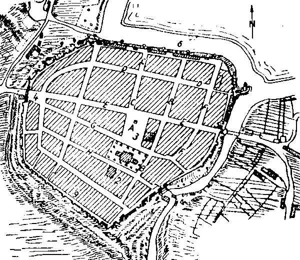 Woldenberg-Stadtplan von 1721