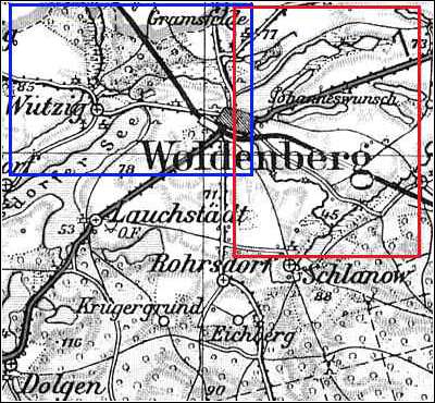 Woldenberg -- Links zum Me&szlig;tischblatt Nr. 3060 von 1934