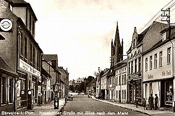 B&auml;rwalde/Pommern -- Neustettiner Stra&szlig;e